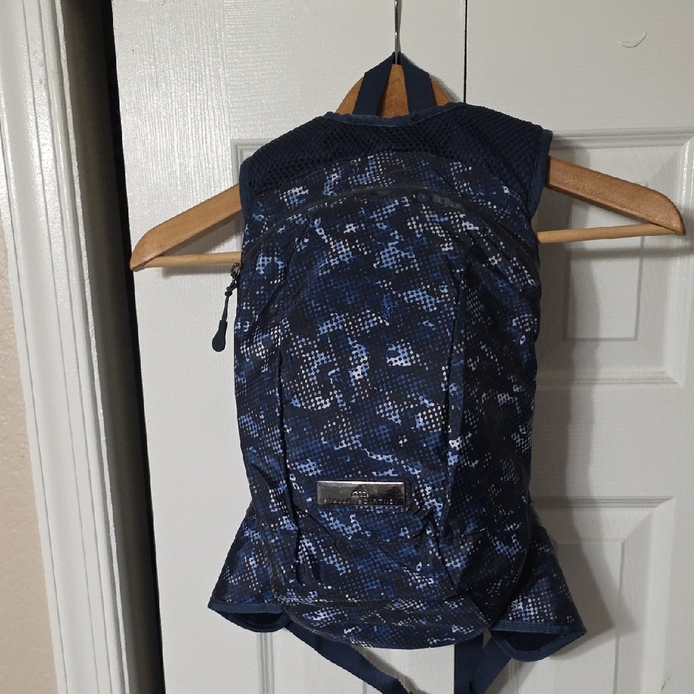 Stella McCartney Navy and White Patterned Backpack
